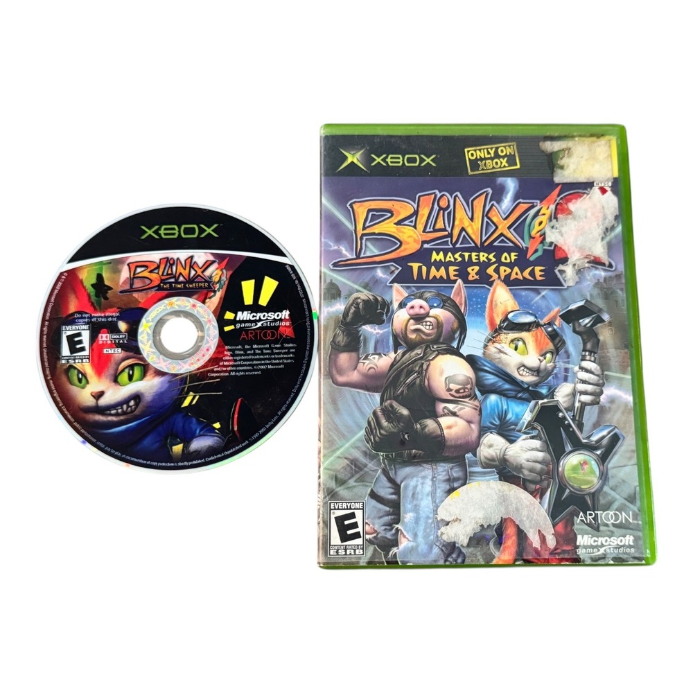 Blinx‎ The Time Sweeper & Blink 2 Masters of Time and Space Xbox Game
